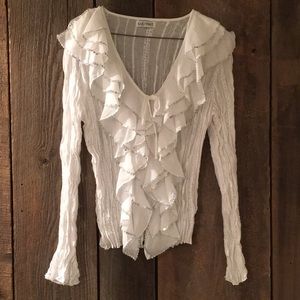 Michael Jackson Who? Sparked White Blouse